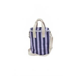 NEW HAT ATTACK hat attack striped cooler bag in blue/lavender